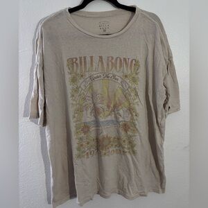 Billabong Beige Graphic Short-Sleeve Tee - Palm & Sun Print